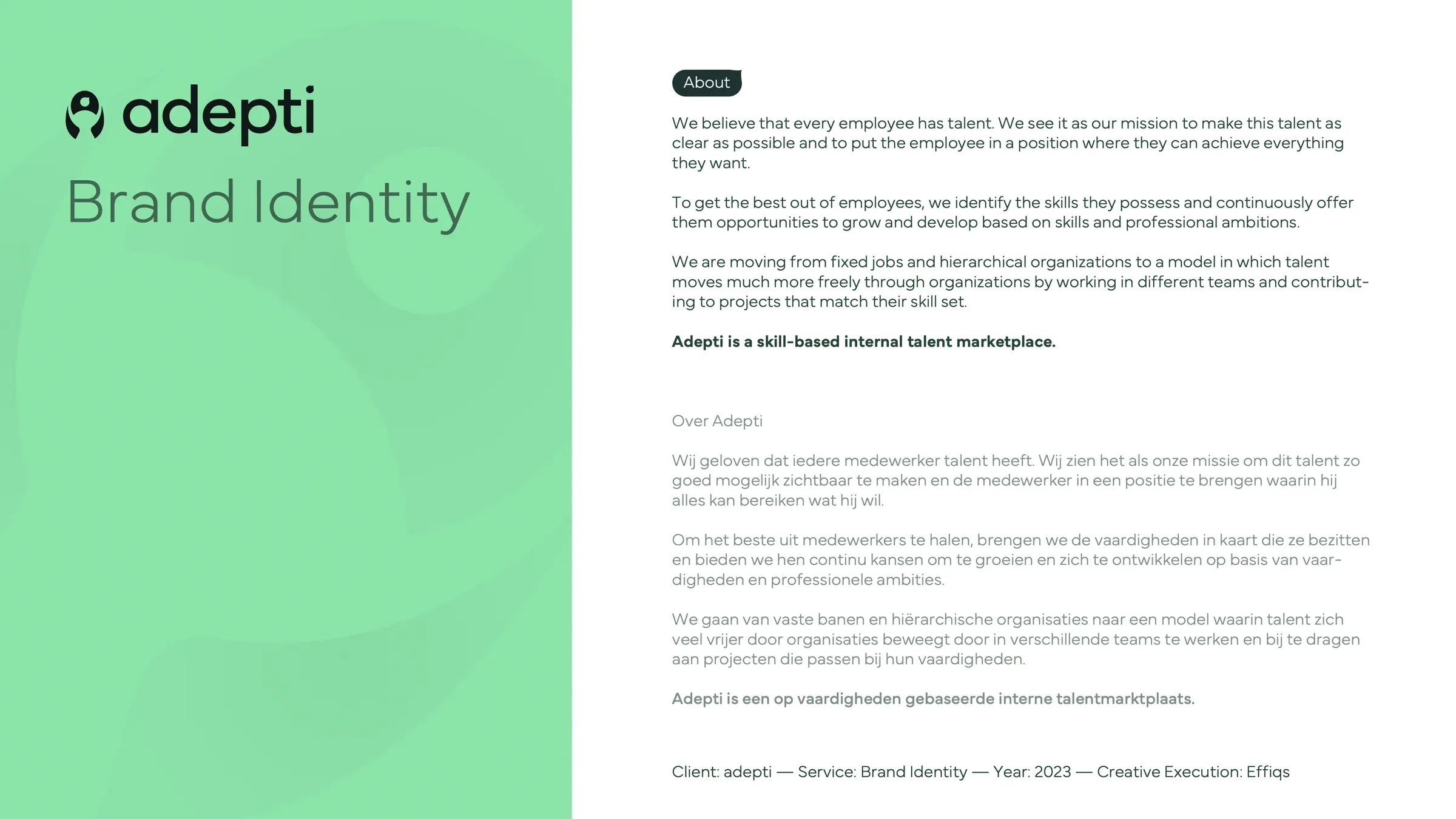 Adepti: Brand identity