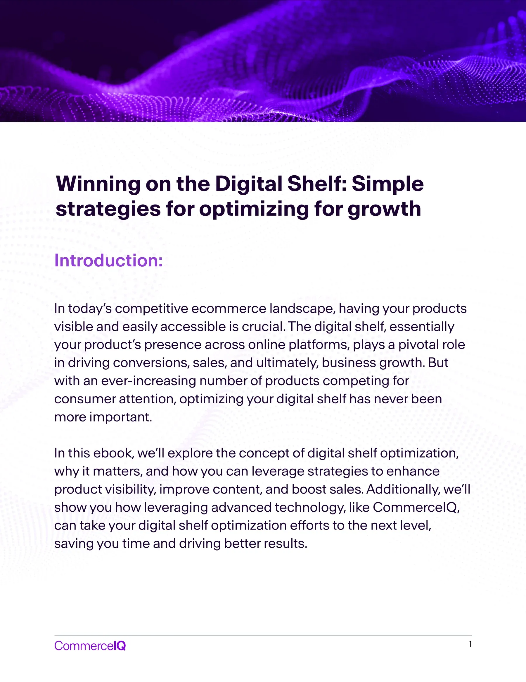 CommerceIQ: Intro ebook