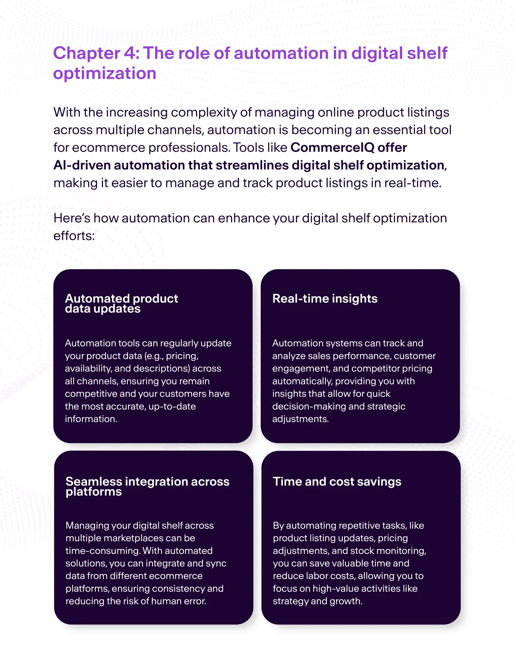 CommerceIQ: Automation ebook