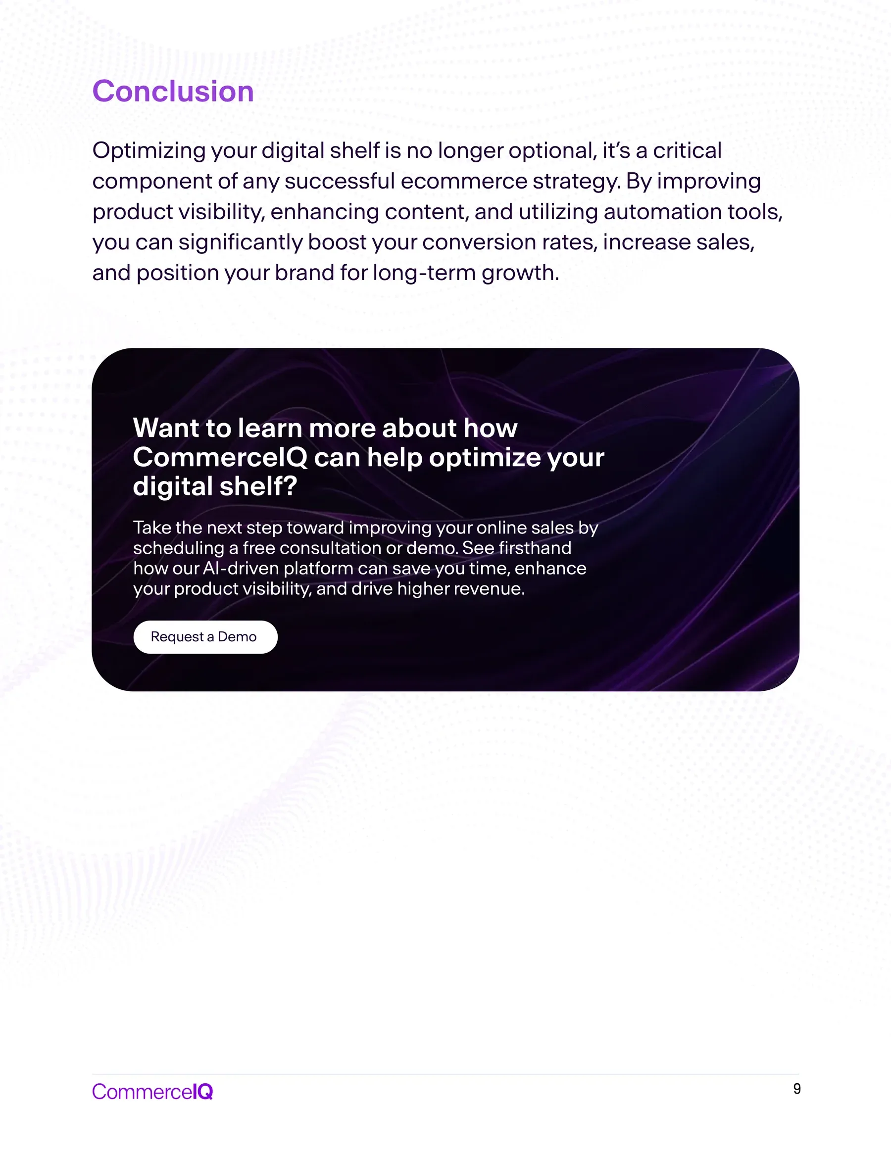 CommerceIQ: Cta ebook